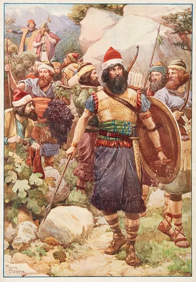 The Spies and the grapes of Eshcol by Frank Adams, 1906 — digital art print download