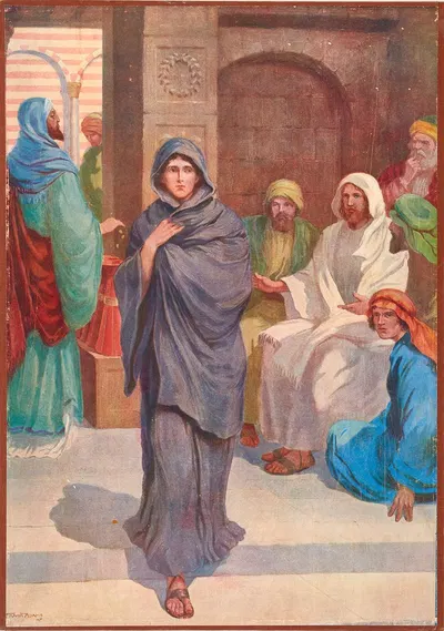 The widow's gift by Frank Adams, 1906 — digital art print download