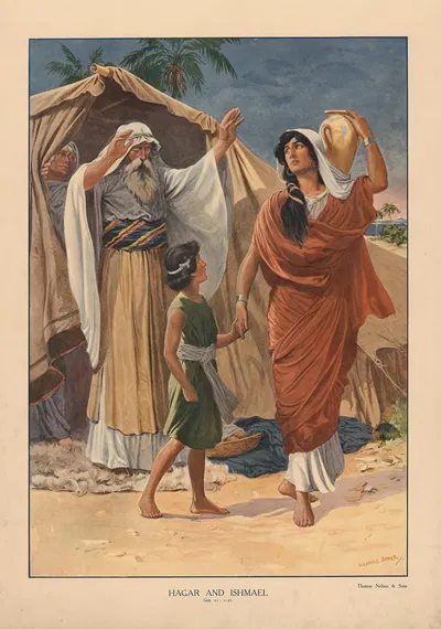 Hagar & Ismael by George Soper, 1904 — digital art print download