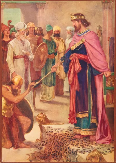 David king of Israel by Robert Payton Reid, 1904 — digital art print download