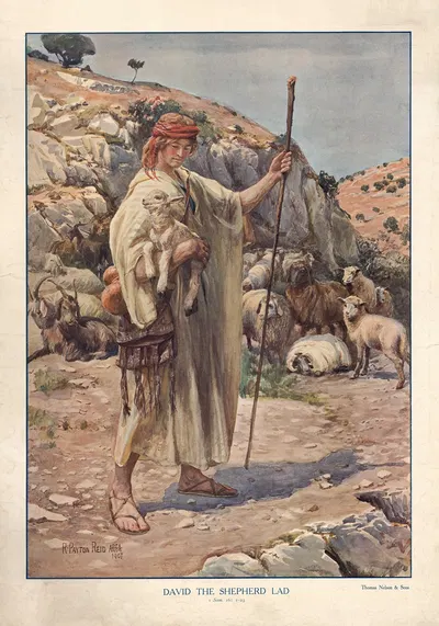 David the Shepherd Lad by Robert Payton Reid, 1904 — digital art print download