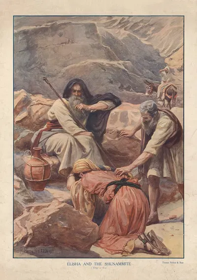 Elisha and the Shunammite by Robert Payton Reid, 1904 — digital art print download