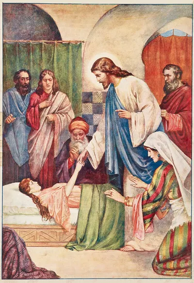 Jairus Daughter by Robert Payton Reid, 1910 — digital art print download