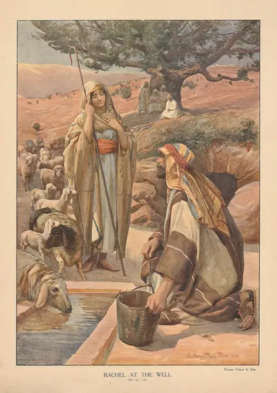 Rachel at the Well by Robert Payton Reid, 1904 — digital art print download