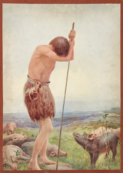 The Prodigal Son by Robert Payton Reid, 1910 — digital art print download