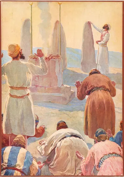 Israel serving baal by Thomas Nelson & Sons, 1906 — digital art print download