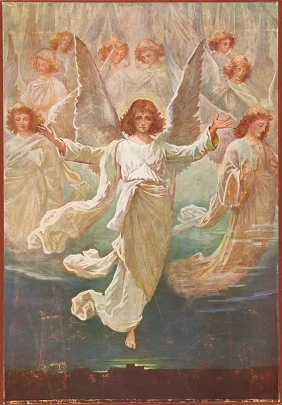 The angel choir by Thomas Nelson & Sons, 1906 — digital art print download