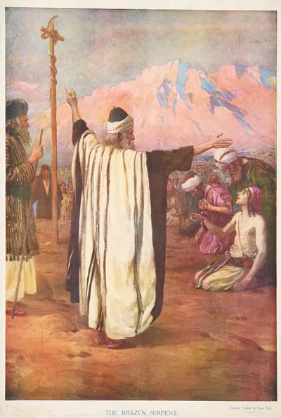 The brazen serpent by Thomas Nelson & Sons, 1906 — digital art print download