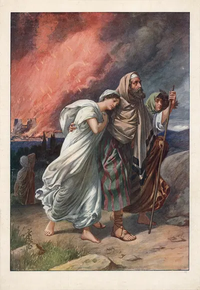 The Destruction of Sodom by Thomas Nelson & Sons, 1904 — digital art print download