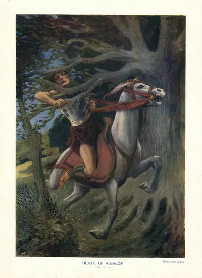 Death of Absalon by Thomas Nelson & Sons, 1904 — digital art print download