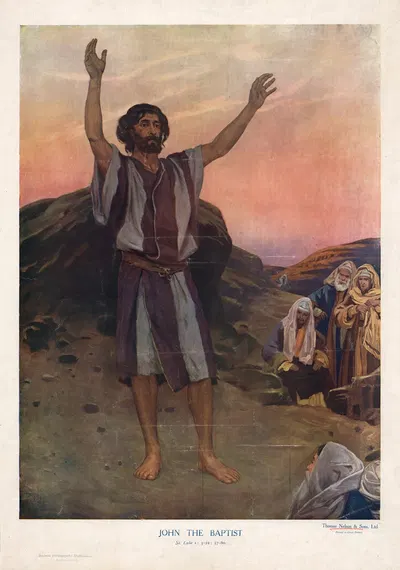 John the Babtist by Thomas Nelson & Sons, 1904 — digital art print download
