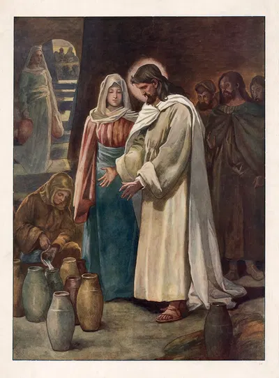 The first Miracle by Thomas Nelson & Sons, 1904 — digital art print download