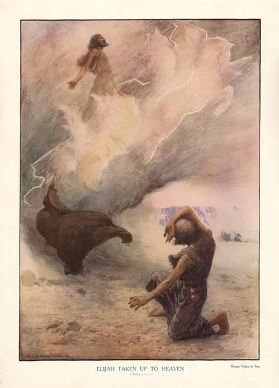Elijah taken up to heaven by Уильям Генри Маргетсон, 1904 — digital art print download