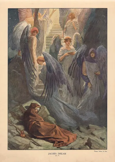 Jacob's Dream by William Henry Margetson, 1904 — digital art print download