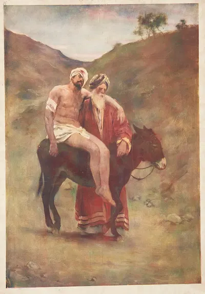 The Good samaritan by Уильям Генри Маргетсон, 1906 — digital art print download