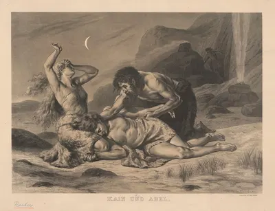 Cain and Abel by Fritz Roeber, 1888 — digital art print download