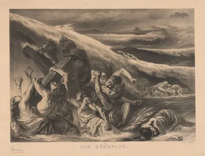 The Flood by Fritz Roeber, 1888 — digital art print download