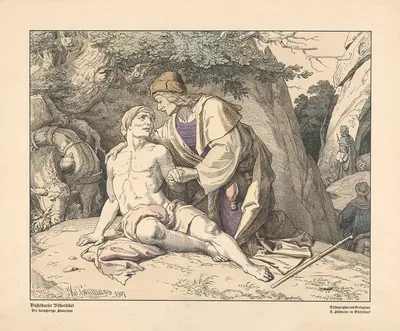 The Good Samaritan by H. Commans, 1907 — digital art print download