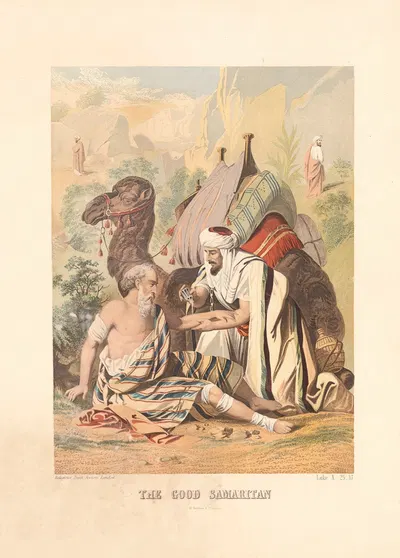 The Good Samaritan by Джозеф Мартин Кронхейм, 1870 — digital art print download