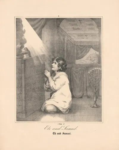 Eli and Samuel by Johann Baptist Sonderland, 1843 — digital art print download