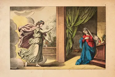 Annunciation by Theodor Eckardt, 1879 — digital art print download