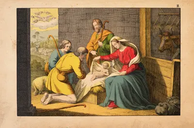 The birth of Jesus by Theodor Eckardt, 1879 — digital art print download