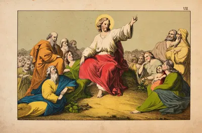 The Sermon on the Mount by Theodor Eckardt, 1879 — digital art print download