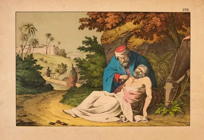 The Good Samaritan by Theodor Eckardt, 1879 — digital art print download