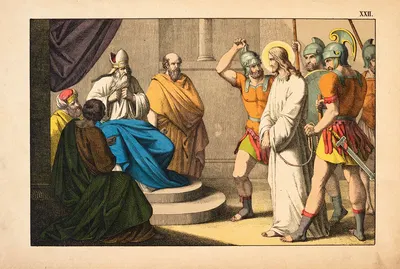 Jesus before Pilate by Theodor Eckardt, 1879 — digital art print download