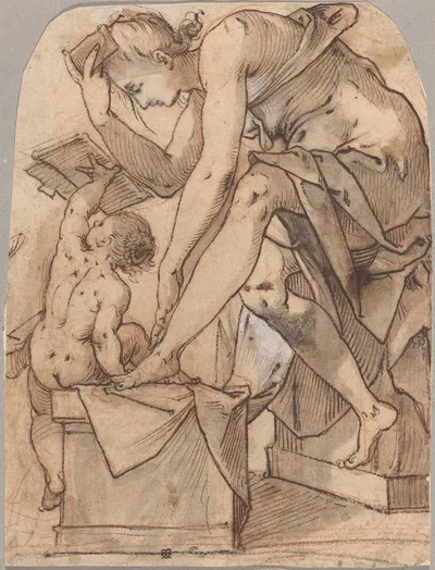 The Toilet of Venus by Иосиф Хайнц Старший, c. 1590 — digital art print download
