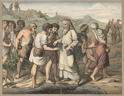 Joseph is sold by his brothers by Wangemann, 1910 — digital art print download