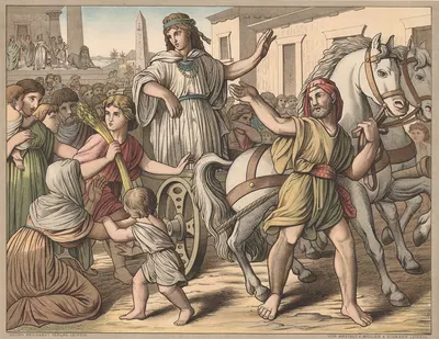 Joseph's Exaltation by Wangemann, 1910 — digital art print download