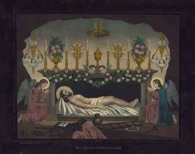 The interior of Christs grave by Fishel, Adler & Co. — digital art print download