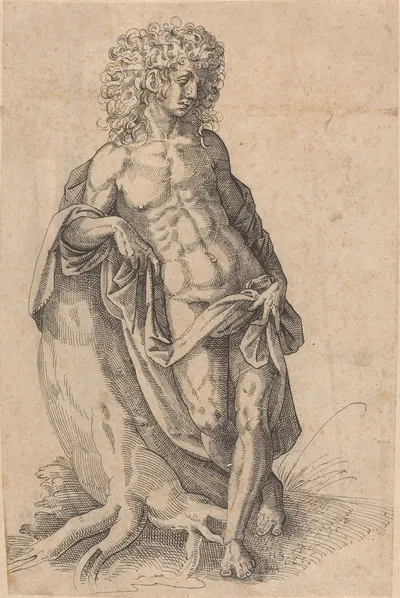 Apollo by Йост Амман, c. 1580 — digital art print download