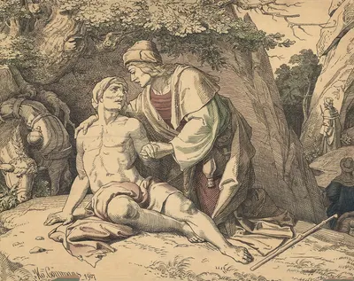 The Good Samaritan by H. Commans — digital art print download