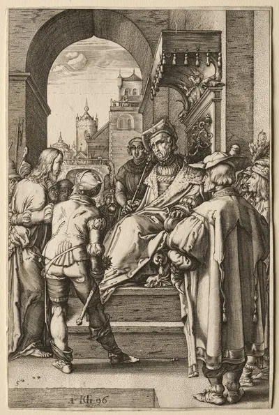 Christ before Pilate by Hendrick Goltzius, 1596 — digital art print download