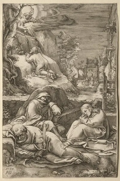 The Agony in the Garden by Hendrick Goltzius, 1597 — digital art print download