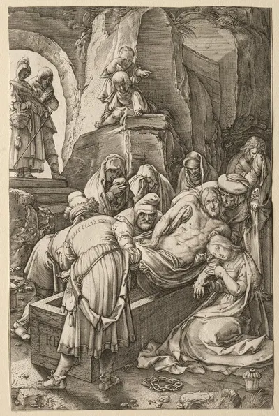 The Entombment by Генрик Гольциус, 1596 — digital art print download