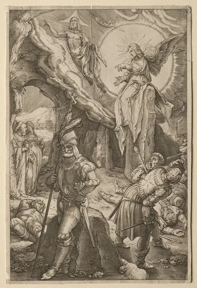 The Resurrection by Hendrick Goltzius, 1596 — digital art print download