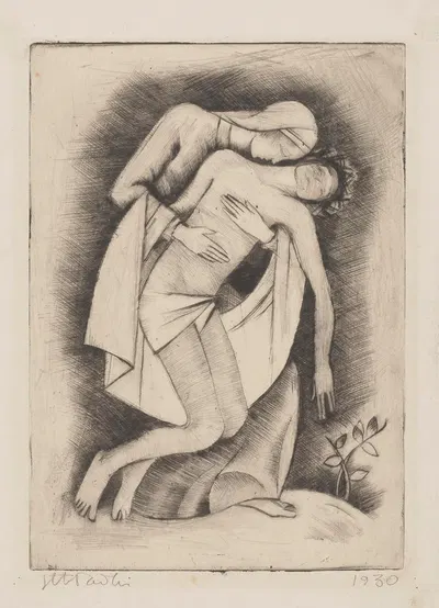 Pietà by Ядвига Хладки-Вайвудова, 1930 — digital art print download