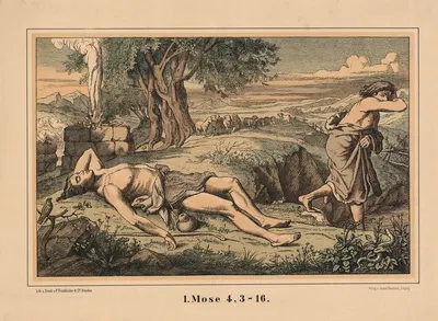 Cain and Abel by Karl Gottlob Schönherr, 1911 — digital art print download
