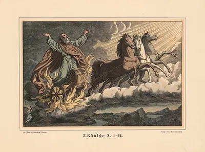 Elijah's Ascension by Karl Gottlob Schönherr, 1911 — digital art print download