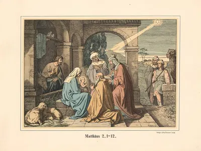 The Adoration of the Magi by Karl Gottlob Schönherr, 1911 — digital art print download