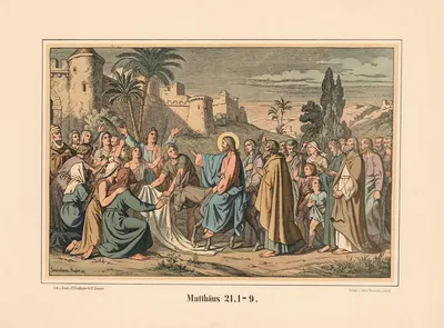 The entry into Jerusalem by Karl Gottlob Schönherr, 1911 — digital art print download