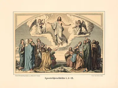 The Ascension by Karl Gottlob Schönherr, 1911 — digital art print download