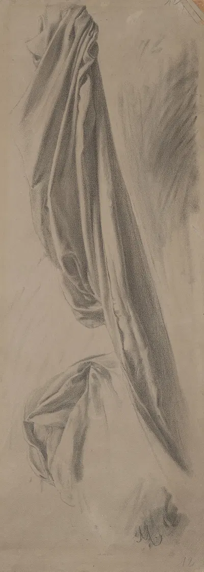 Drapery Study by Карел Витезслав Машек, 1888 — digital art print download
