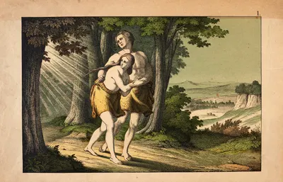 The Expulsion from Paradise by Theodor Eckardt, 1879 — digital art print download