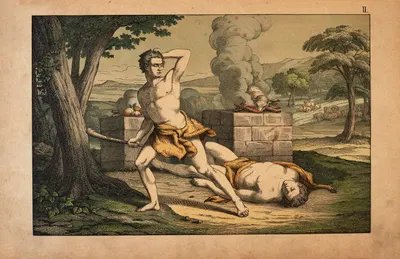 Cain and Abel by Theodor Eckardt, 1879 — digital art print download
