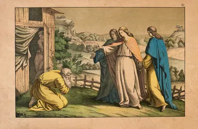 The angel announces to Abraham by Theodor Eckardt, 1879 — digital art print download