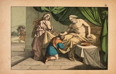 Isaac blesses Jacob by Theodor Eckardt, 1879 — digital art print download